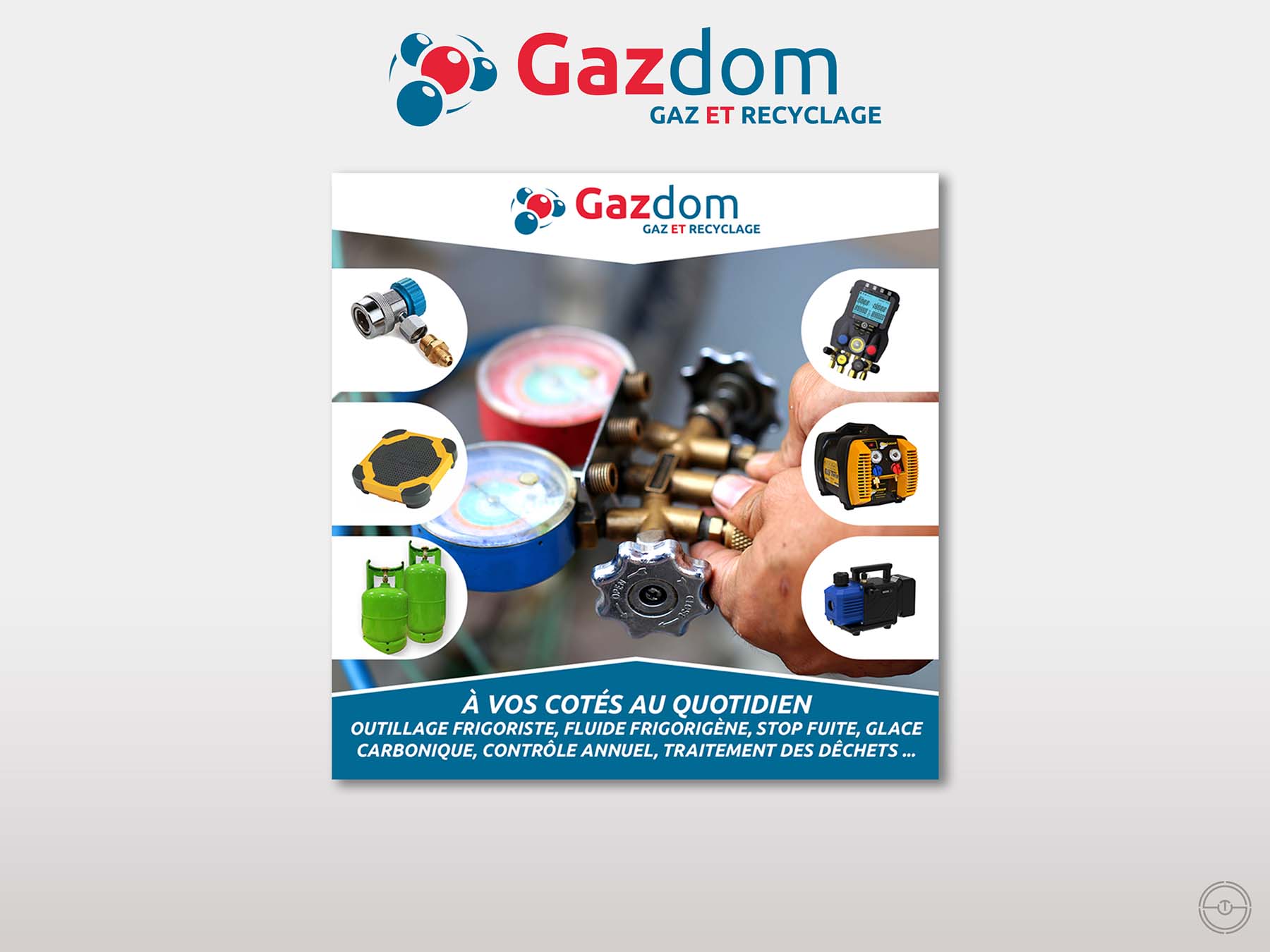 Publicité pour les activités froide Gazdom